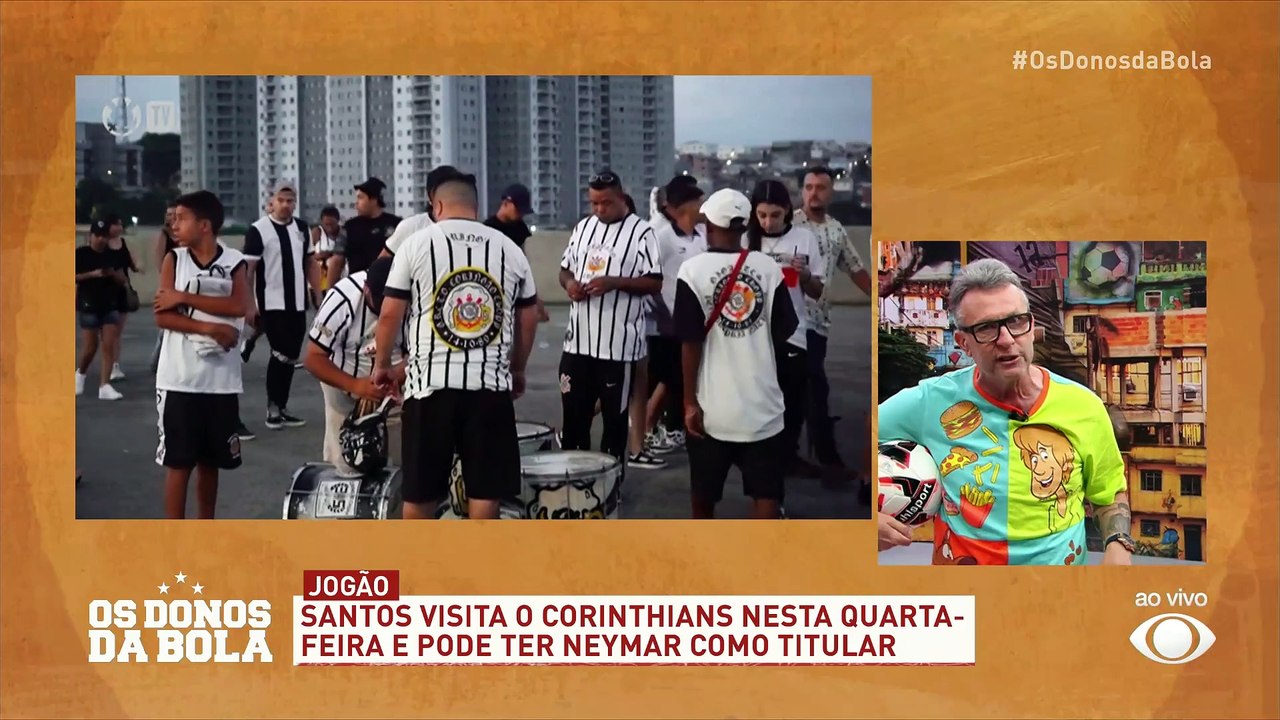 Debate Donos: Neto e comentaristas projetam Corinthians x Santos com Depay x Neymar