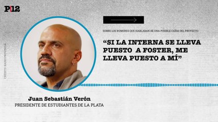 Verón salió a explicar la situación con el empresario Foster Gillett