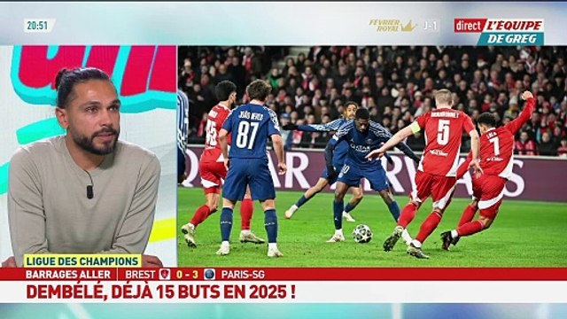 Les statistiques d'Ousmane Dembélé en 2025 - Foot - Ligue des champions