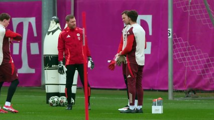 Bayern Munich final training session ahead of UCL trip to Celtic