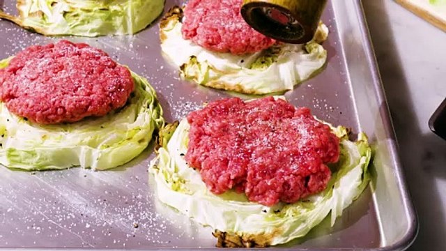 Roasted Cabbage Burgers Are A Bunless Burger We Can Get Behind