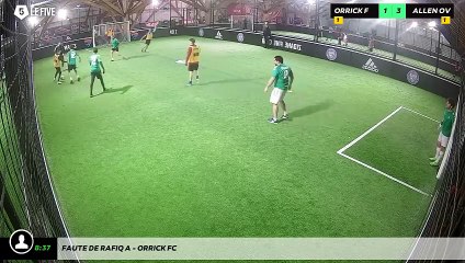 Faute de Rafiq A - Orrick Fc