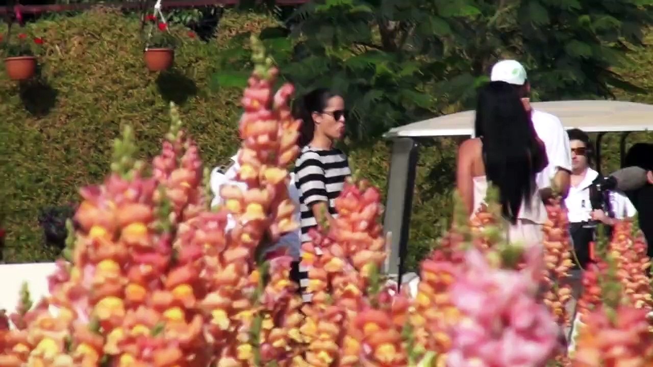 Women's tennis star Ana Ivanovic visits the Dubai Miracle Gardens