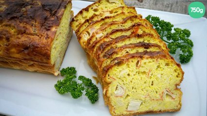 Cake au surimi et ciboulette