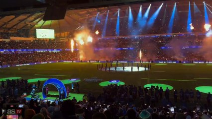 El Etihad impacta: espectacular juego de luces antes del City - Real Madrid