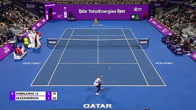 Sabalenka suffers shock defeat to Alexandrova in Doha