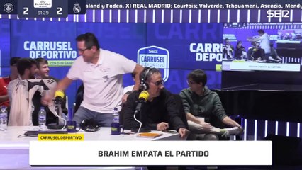 La euforia desmedida de Roncero en los estudios de la SER con el gol de Bellingham que certificó la remontada del Real Madrid al City