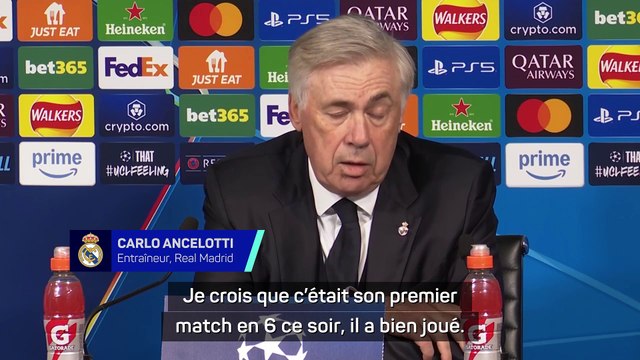 Real Madrid - Ancelotti : “Le match de Camavinga a été exceptionnel”