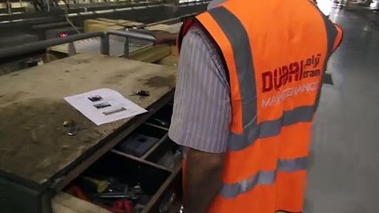 Inside the Dubai Tram Depot