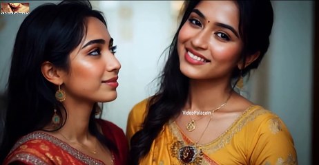Beautiful AI lesbian friends kissing romance - VideoPalaceIn