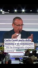 il ricordo commosso di Carlo conti  della mamma