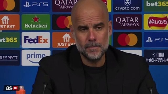 Guardiola y la pancarta