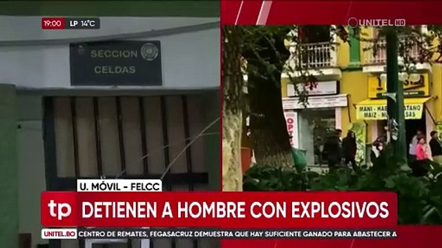 Un hombre intentó activar una dinamita en la plaza Murillo y en su mochila hallaron “bombas molotov”, dice Del Castillo