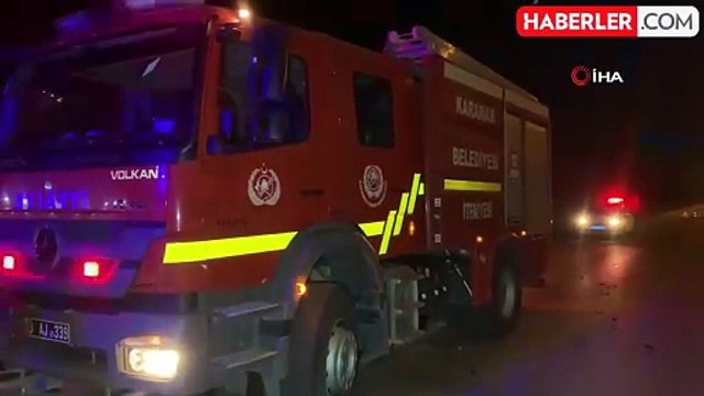 Karaman'da Tofaş otomobilin hurda yığınına döndüğü kazada 2 kişi yaralandı