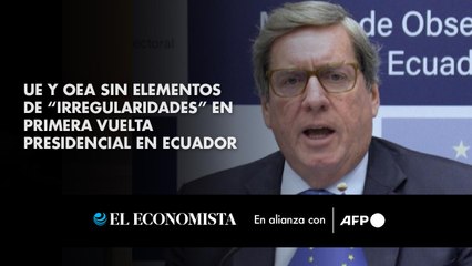 UE y OEA sin elementos de “irregularidades” en primera vuelta presidencial en Ecuador
