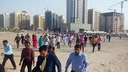 Crowd flocks to the Dubai Cricket Stadium for Narendra Modi speech