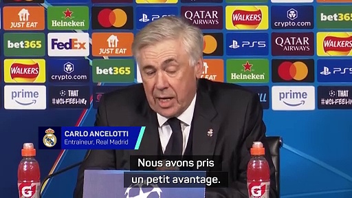 Real Madrid - Ancelotti pense déjà au match retour : “Un résultat piège ce soir”
