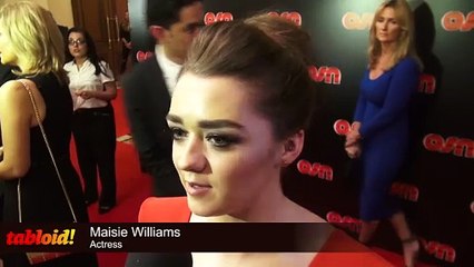 Antonio Banderas and Maisie Williams at OSN red carpet gala in Dubai