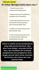 Di Umur Berapa kamu baru tahu#semangat #sukses