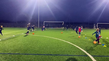 Entrain des U 8 de Thibault hier soir