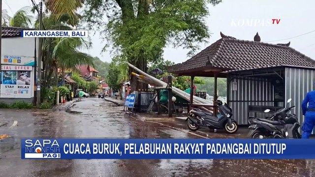 Angin Kencang dan Gelombang Tinggi, Aktivitas Penyeberangan di Pelabuhan Padangbai Ditutup