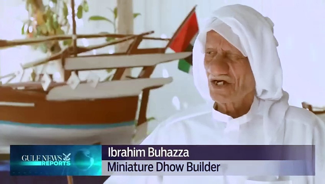 89-year-old man whose passion is building miniature dhows