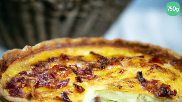 Quiche Lorraine au jambon lardons fumés et emmental