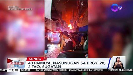 40 pamilya, nasunugan sa Brgy. 28; 2 tao, sugatan | Balitanghali