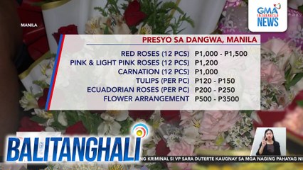 Presyo ng mga bulaklak sa Dangwa, Manila | Balitanghali