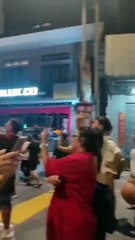 Cat sees fireworks for the first time