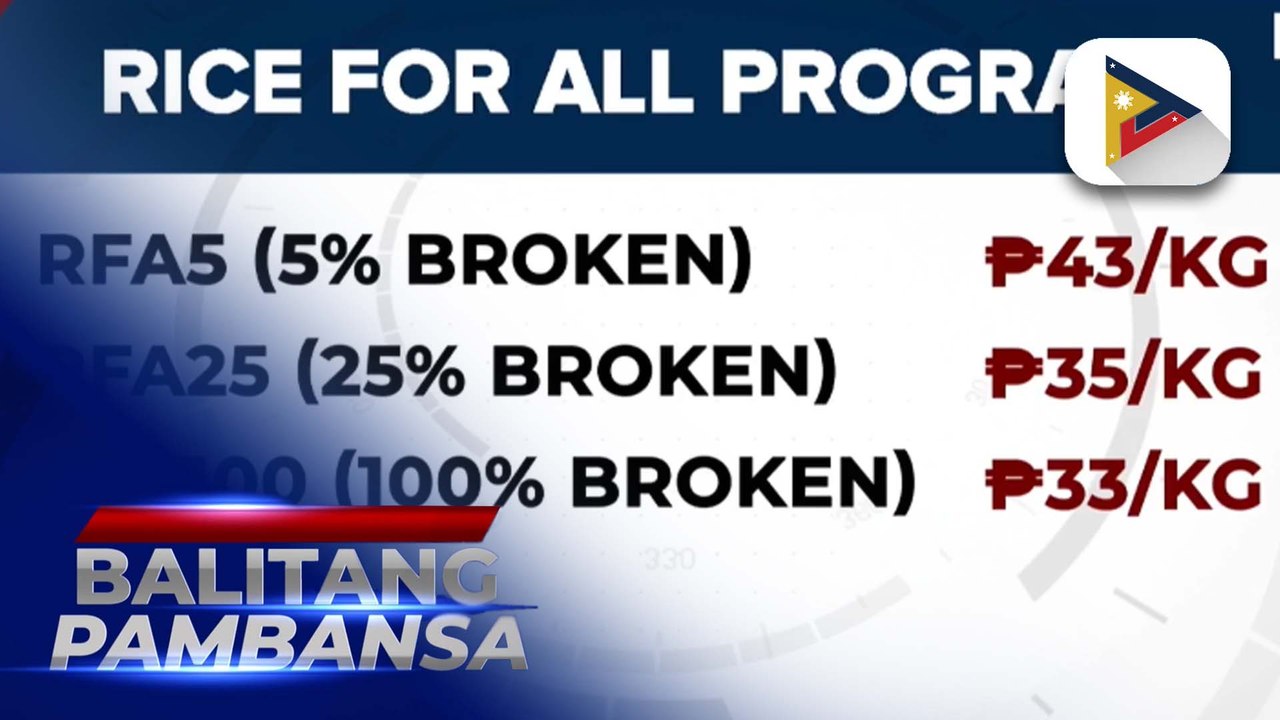 Hanggang P3 na bawas-presyo sa kada kilo ng bigas, mabibili na sa mga Kadiwa store;