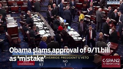 Obama slams approval of 9/11 bill as ‘mistake’ - GN Headlines
