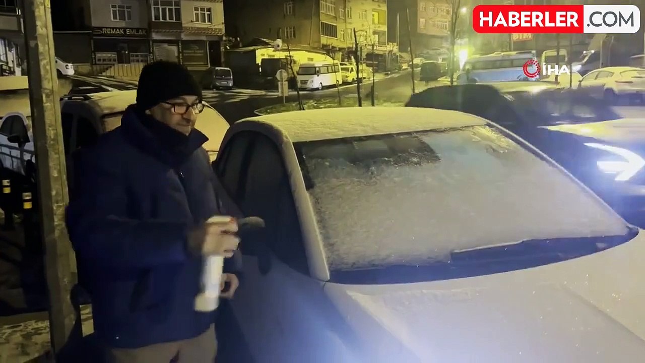 İstanbul kuru soğuk ve ayaza teslim oldu, kent buz tuttu