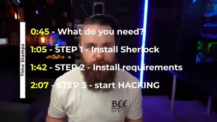 Find social media accounts with Sherlock (in 5 MIN)