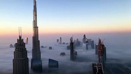 A foggy morning in Dubai