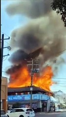 Reportan incendio en restaurante de zona centro en Gómez Palacio