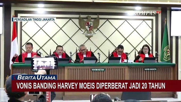 Pengadilan Tinggi DKI Jakarta Perberat Vonis Harvey Moeis dari 6,5 Tahun Jadi 20 Tahun Penjara
