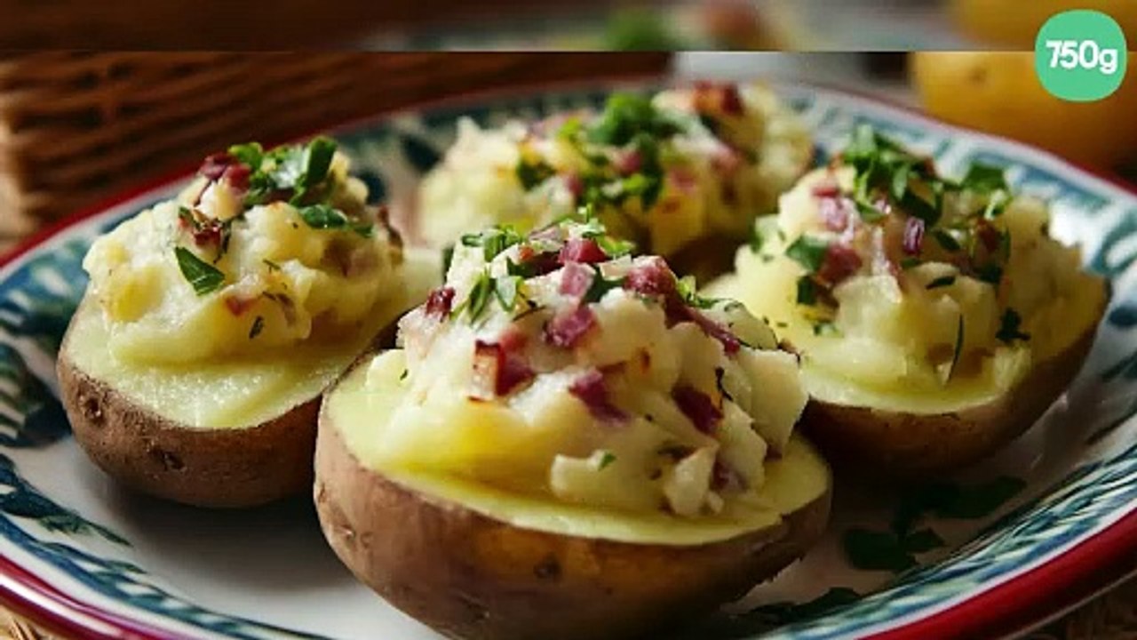 Pommes de terres farcies à la cancoillotte