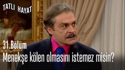 Menekşe kölen olmasını istemez misin-Tatlı Hayat 31. Bölüm