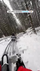 Une luge dans un paysage incroyable à tester en Roumanie ! 🛷