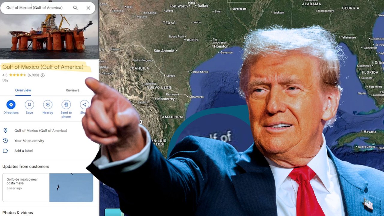 Donald Trump tuerce los mapas: el Golfo de América ya está en Google Maps