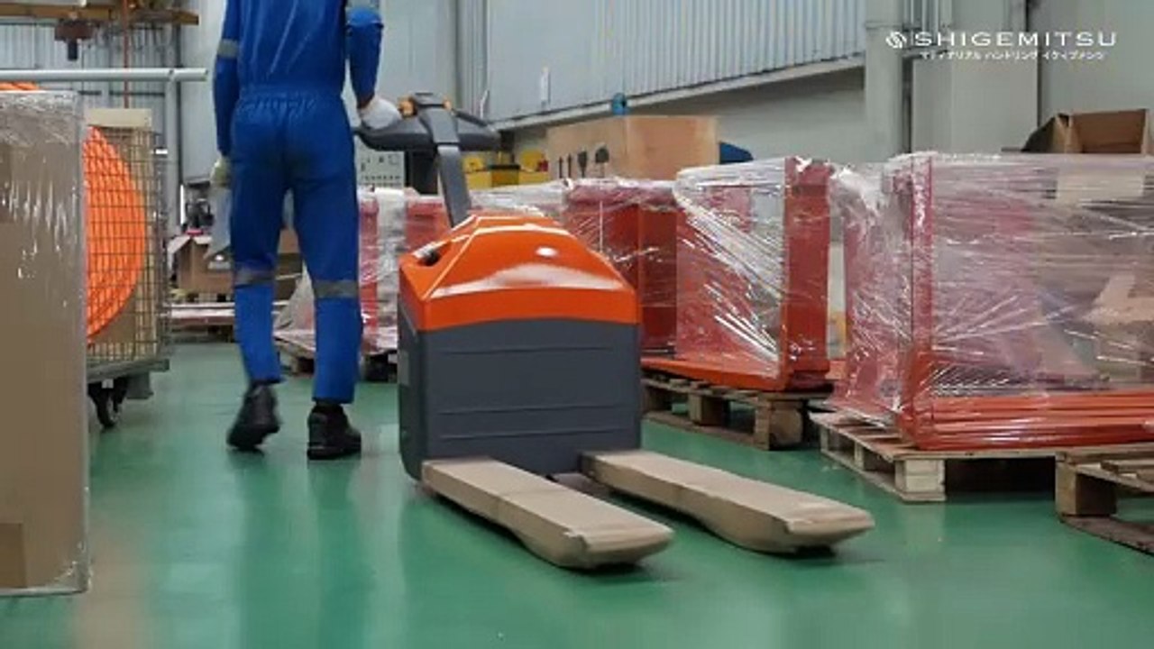 PENGIRIMAN SHIGEMITSU ELECTRIC PALLET TRUCK 1.5T MP15W-E - PT. INTERNATIONAL CHEMICAL INDUSTRY (ABC)