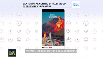 Santorini, TikTok e X inondati di falsi video di eruzioni vulcaniche