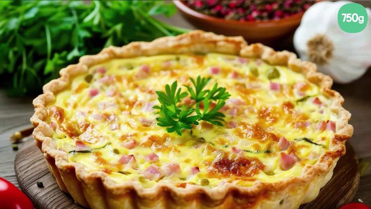 Quiche jambon & vache qui rit