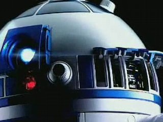 R2D2 projector in action