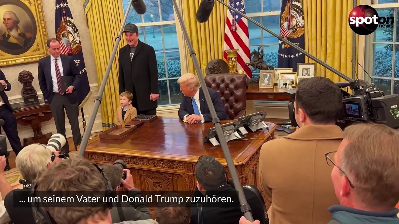 Elon Musks Sohn "Lil X" stiehlt Donald Trump die Show
