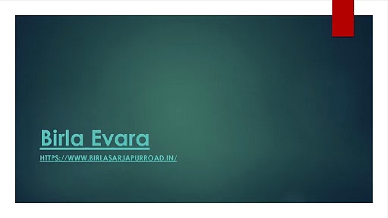 Birla Evara - A residential flats for sale in Bangalore