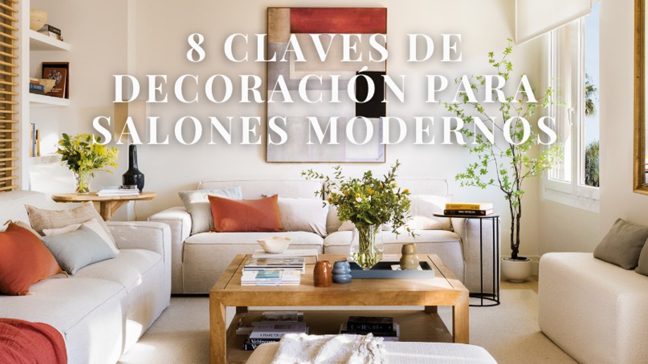 8 claves de decoración para salones modernos
