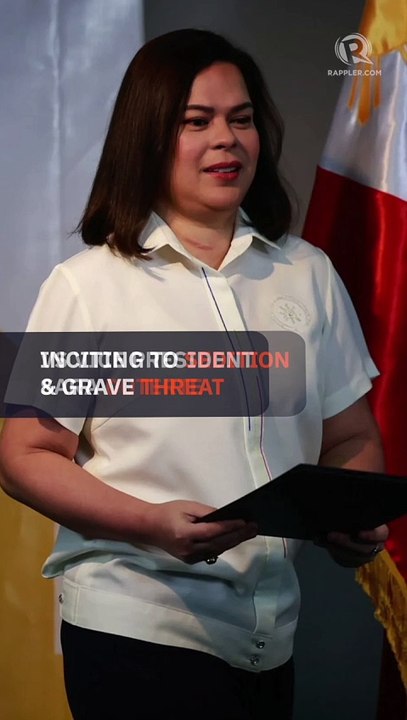 NBI recommends inciting to sedition, grave threat complaints vs Sara Duterte