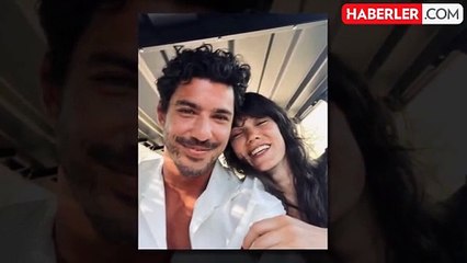 Pınar Deniz ve Kaan Yıldırım'dan romantik kar pozu